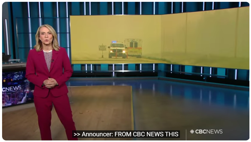 TV newscast screenshot with closed captions on